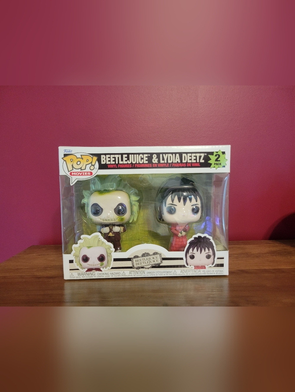 Funko Pop - Beetlejuice - Lydia Deetz Vinyl Figurine Set, NIB